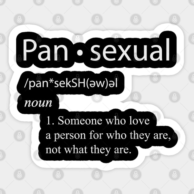 Pansexual Gay lgbtq trans queer pride Parade rainbow gift Sticker by MrTeee